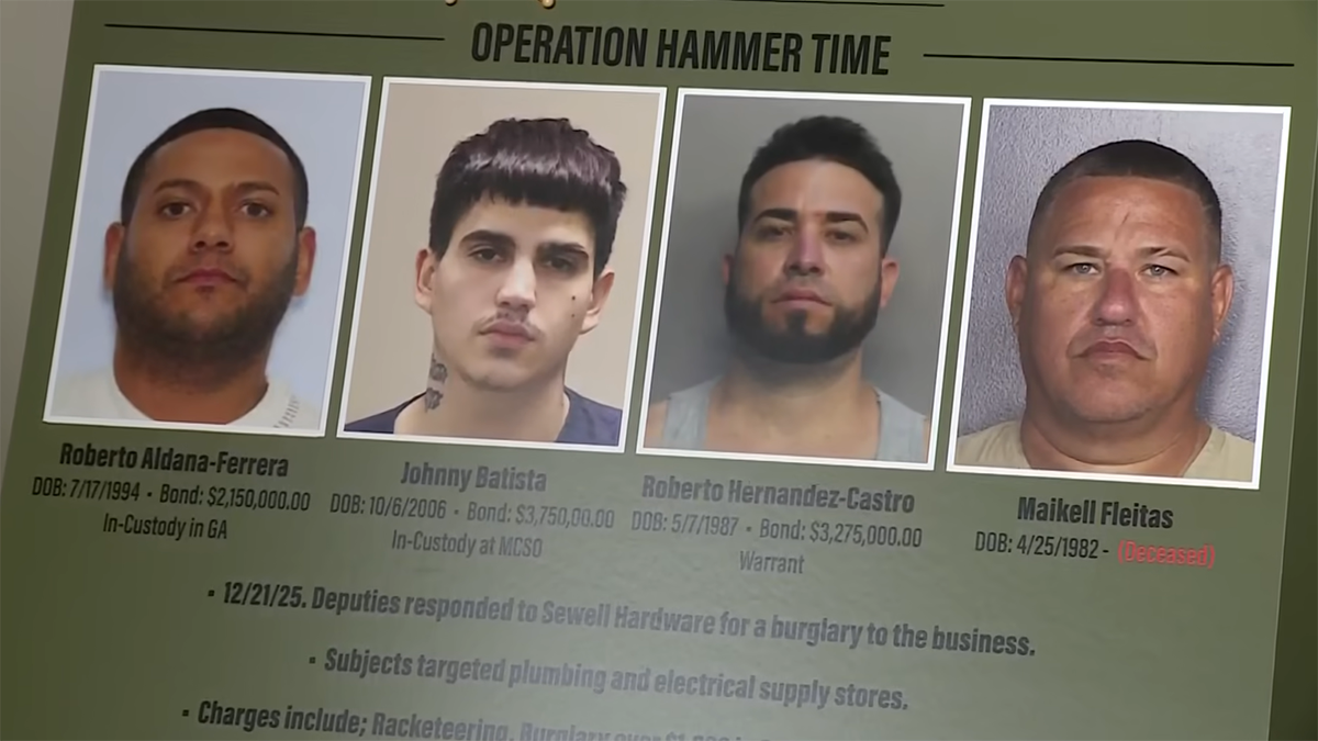 Miami-Dade man still wanted in ‘Operation Hammer Time' retail theft bust, sheriff says