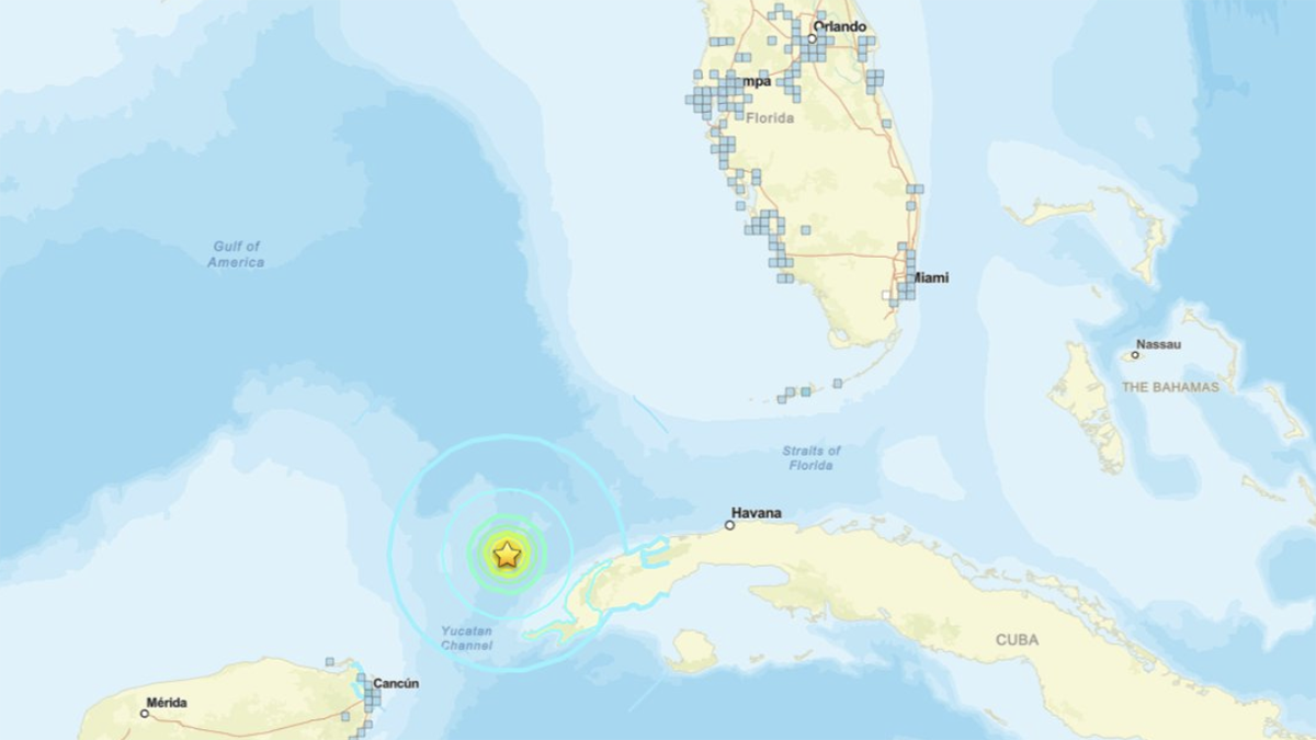 Strong earthquake off northwest Cuba felt in South Florida
