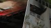 Crews battle fire on balcony at high-rise building in Edgewater