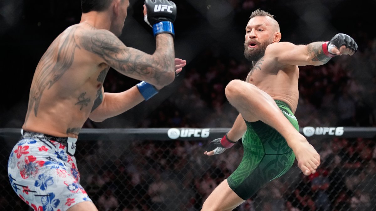 Conor McGregor’s UFC 329 comeback ends early with knee injury – NBC 6 ...