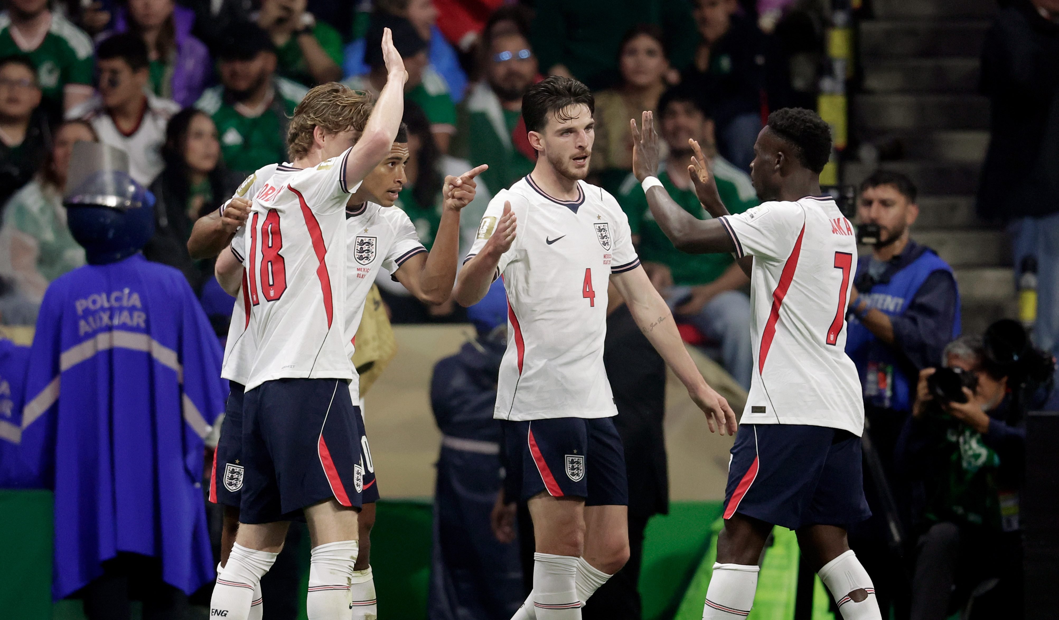 England eliminates Mexico 3-2 in World Cup in possible game of the tournament
