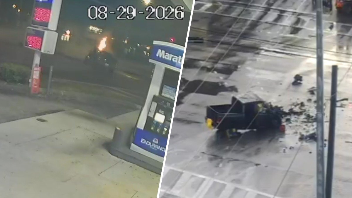 Video shows deadly crash involving pickup truck and flatbed semi in Palmetto Bay