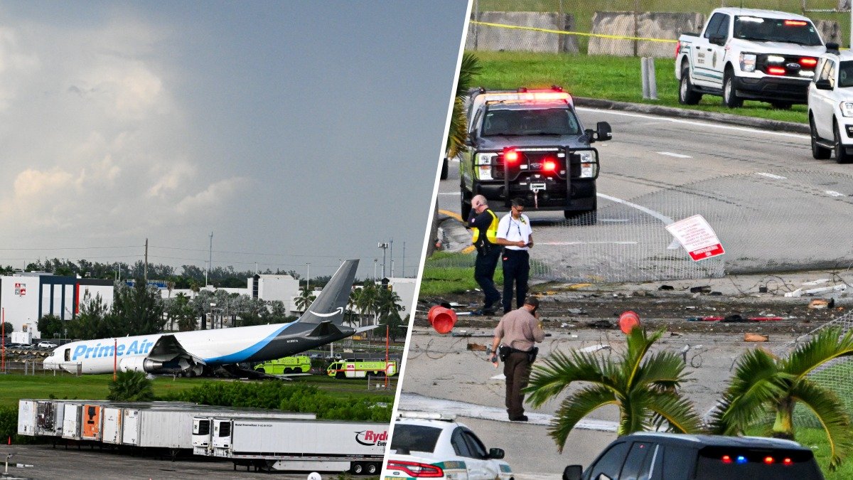 Amazon cargo plane crash leads to travel disruptions at Miami International Airport