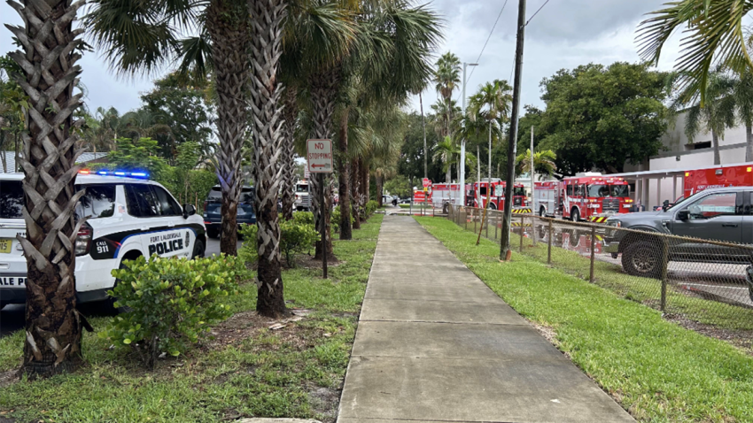 Fort Lauderdale Police and Fire Rescue crews respond to Virginia Shuman Young Elementary School following a “fart spray” incident.