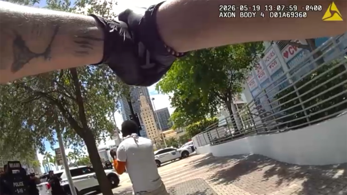 Video shows police using Tasers to take down suspect in downtown Miami stabbing attack