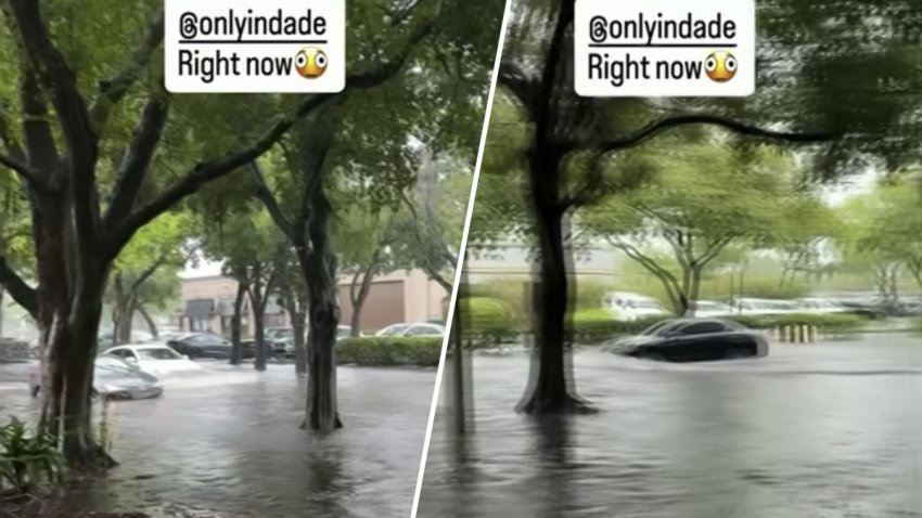 Flooding in South Florida on Sept. 18, 2026.