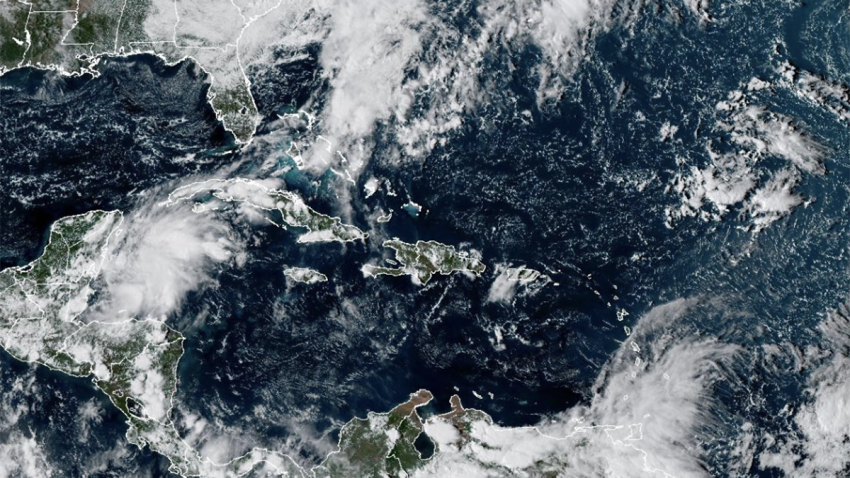 A satellite view of the tropical Atlantic on Sept. 24, 2026.