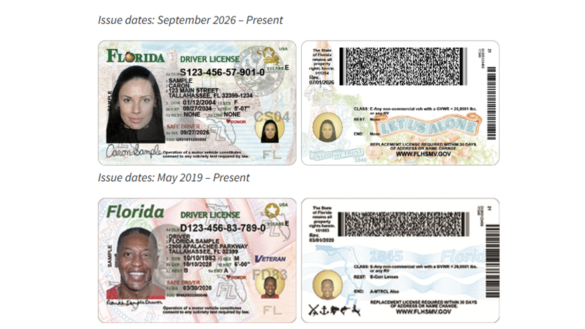 New Florida’s driver’s license features gator, Space Shuttle, ‘Let Us ...