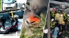 VIDEO: 4 hurt in Brickell rig collapse that trapped workers, left car on fire