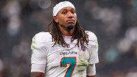 LAS VEGAS, NV – SEPTEMBER 13: Miami Dolphins wide receiver Caleb Douglas (7) walks off of the field after a NFL regular season game between the Las Vegas Raiders and Miami Dolphins at Allegiant Stadium, Sunday September 13, 2026 in Las Vega