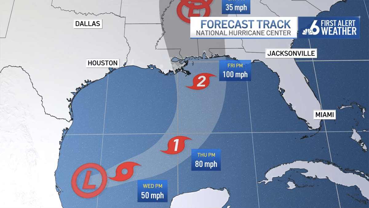 Tropical depression forms over the Gulf, forecast to strengthen quickly, NHC says