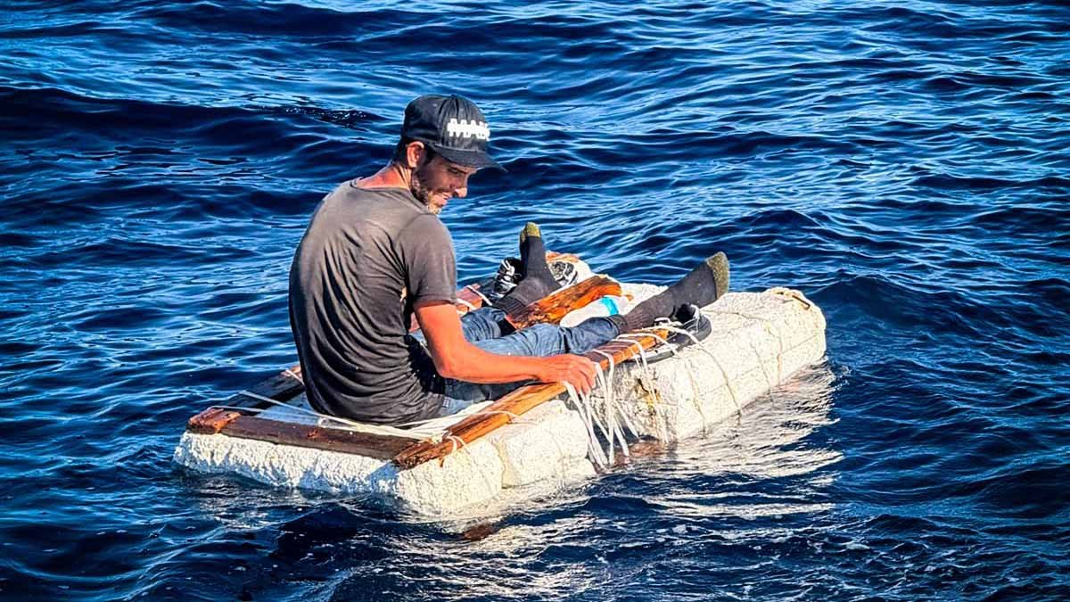 Cuban man found on makeshift raft near Key Biscayne ‘fortunate to be alive,' CBP says