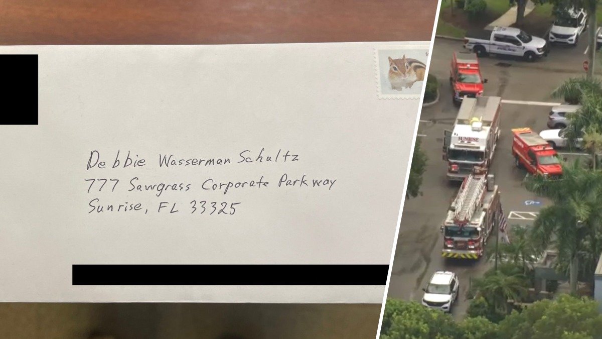 Suspicious envelope mailed to Rep. Wasserman Schultz's Sunrise office, police say