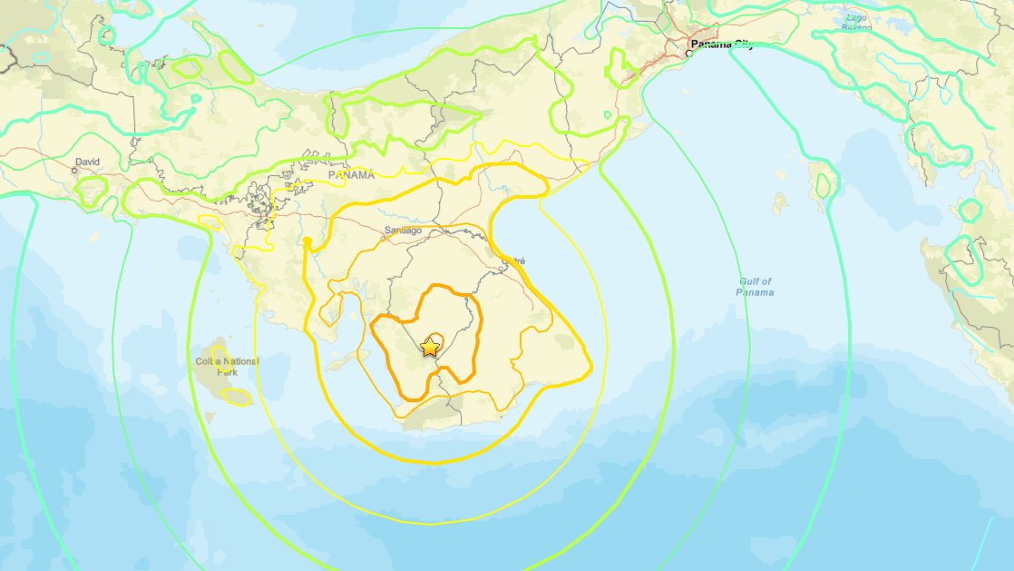 Strong earthquake shakes Panama, USGS reports