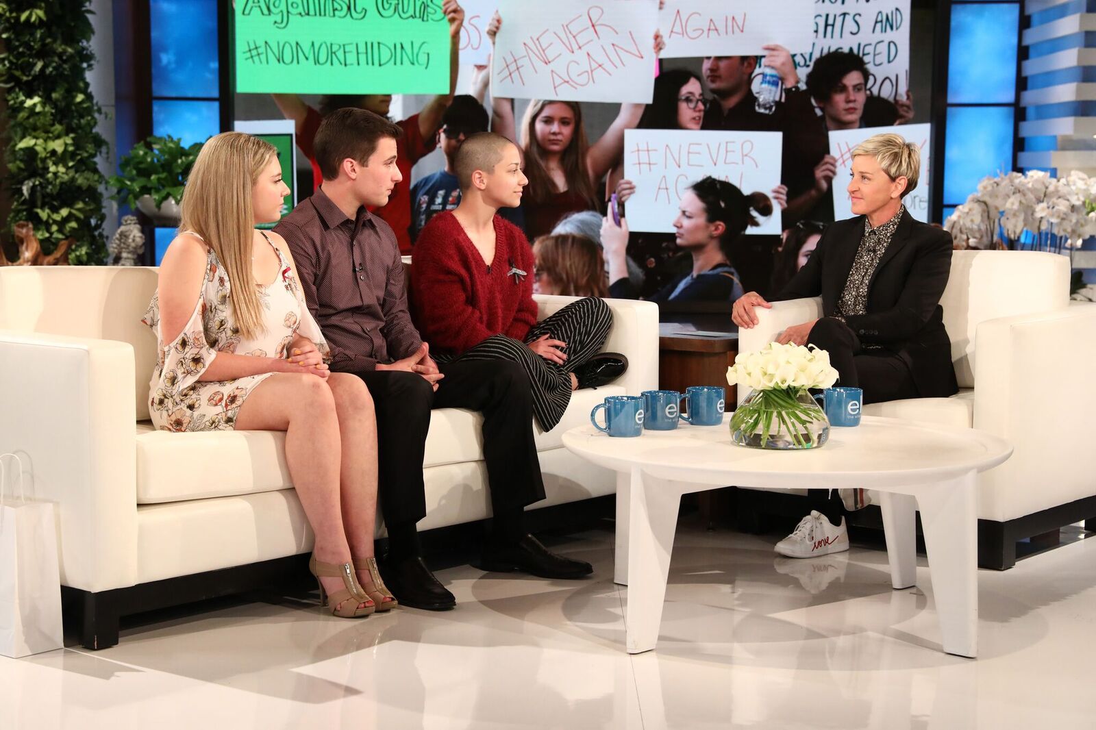 Stoneman Douglas Survivors Appear on Ellen Show
