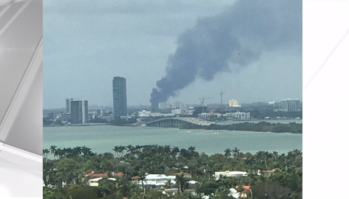 Fire Breaks Out In Warehouse in Northwest Miami-Dade