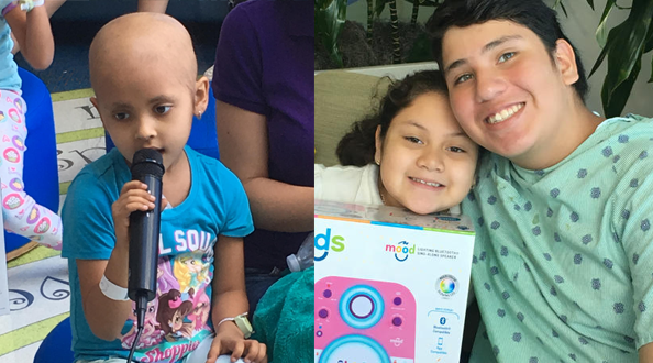 Kids at Joe DiMaggio Children's Hospital Experience Karaoke