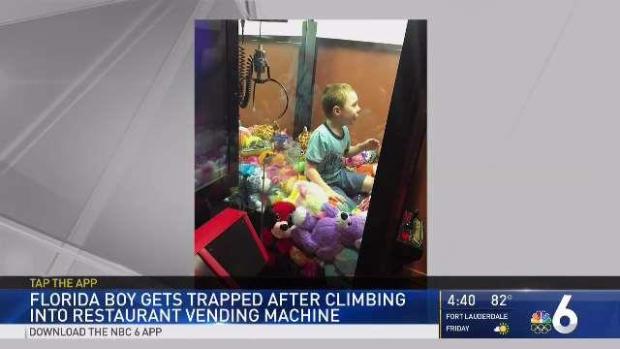 Florida Boy Gets Stuck in Claw Vending Machine