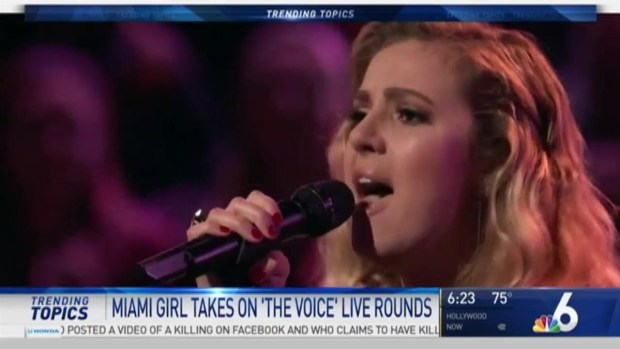 [MI] Miami's Ashley Levin Continues on 'The Voice'