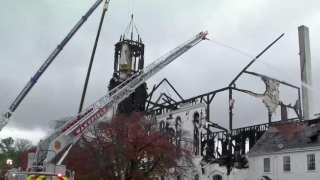 Painting Of Jesus Survives Fire That Destroyed Historic Mass. Church ...