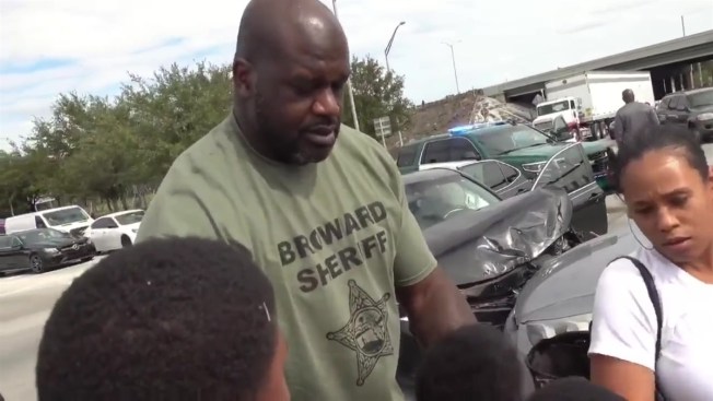 Deputy Shaq Comforts Family Involved In Car Accident On Deputy Shaq Comforts Family After Accident On Thanksgiving
