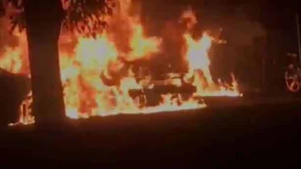 4 Cars Destroyed in Apparent Arson Attack Outside Miami Home