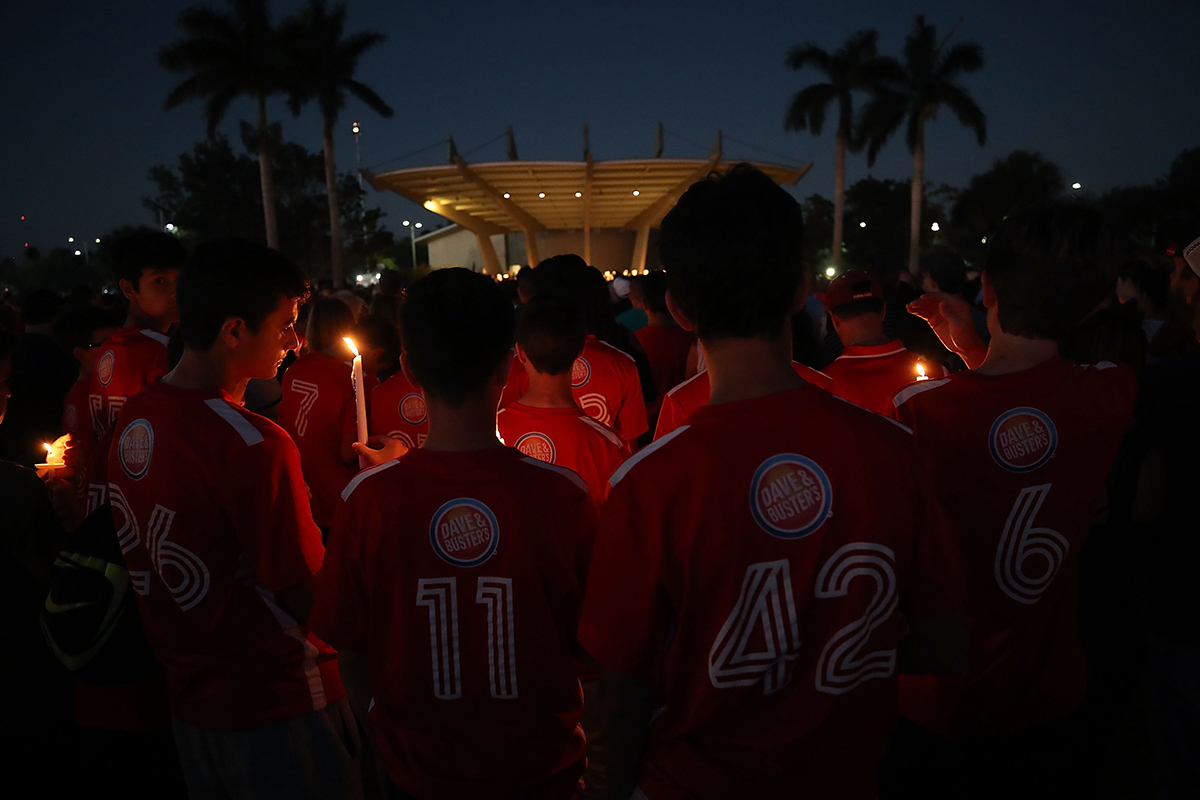 Sandy Hook to Parkland: 17 Angels Stand for Shooting Vigil