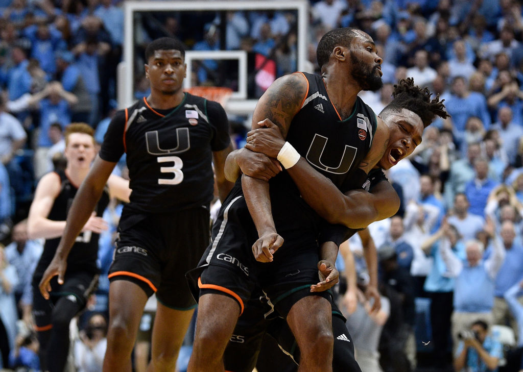 Newton's Buzzer Beater Helps Miami Stun No. 9 North Carolina