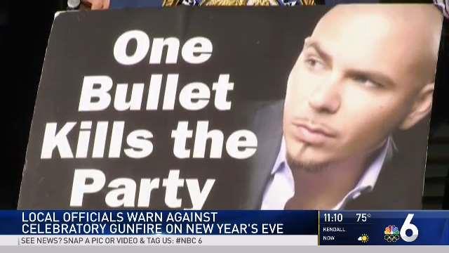 South Florida Officials Warn Against Gunfire on New Year's