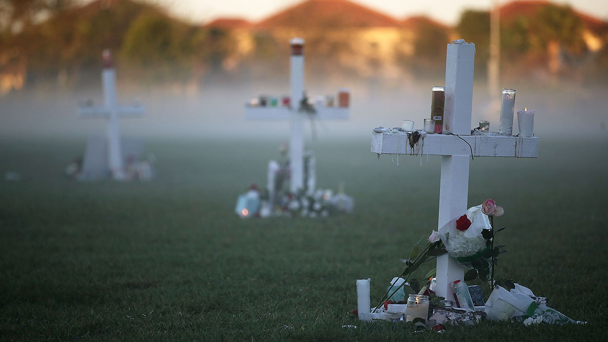 Community Mourns the Loss of 17 People in School Shooting