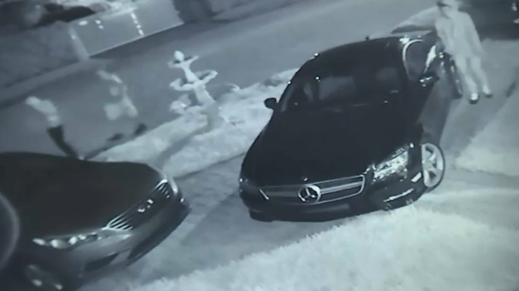 Suspects Caught on Camera Breaking Into Vehicles in Surfside