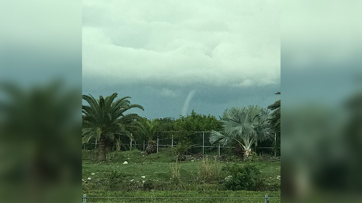 Tornado Appears Over Western Portion of South Florida
