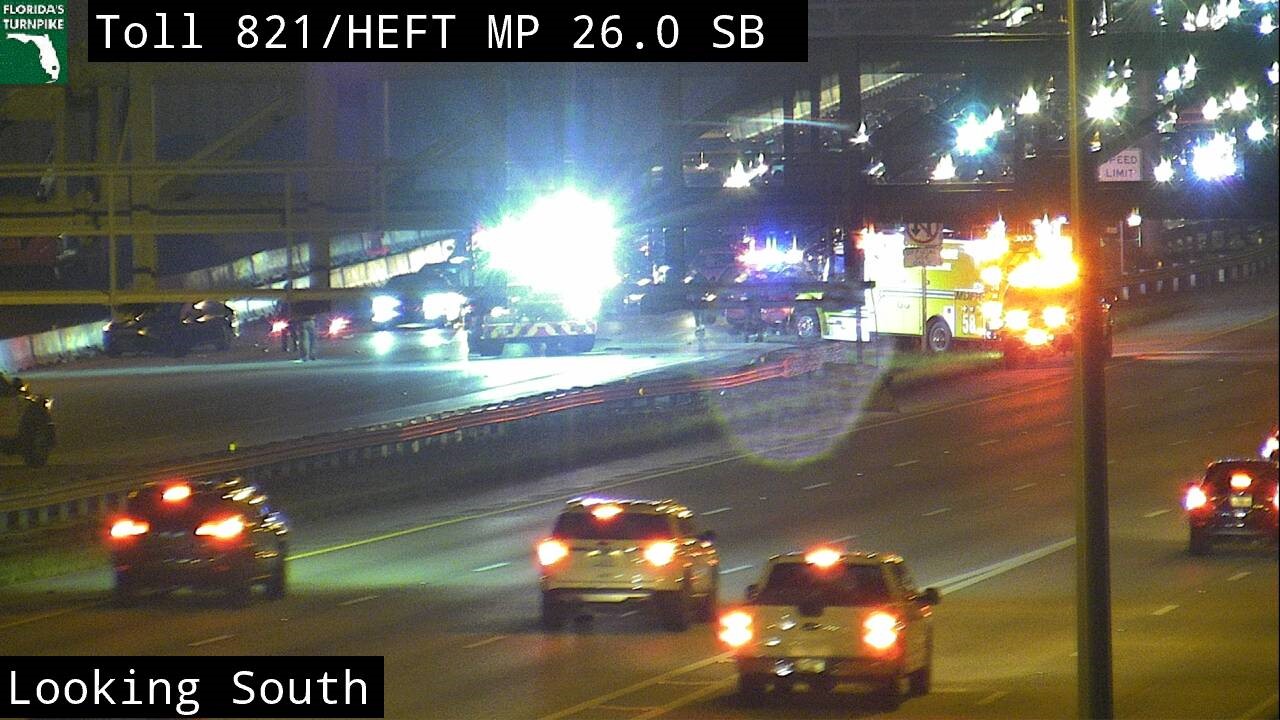 Crash Shuts Down Lanes of Turnpike in SW Miami-Dade